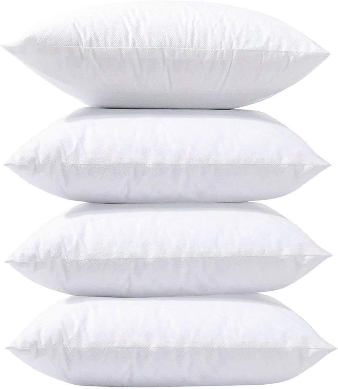 SYSN Cushion Inner Pads (Pack of 4) White Bounce Back 18x18 Cushion Inserts (45x45 cm) - Hollow Virgin Fiber Fillers For Decorative Scatters in Bed Sofa Outdoor with Stuffing - Image 4